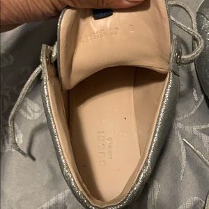 Gucci glitter tennis shoes for women